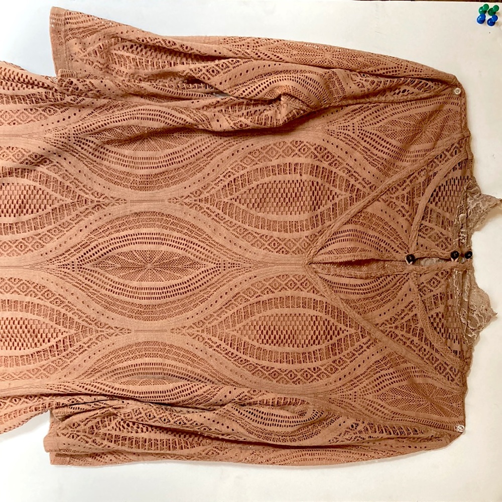 Pink lace blouse